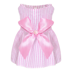 Robe Choyaxo pour chien avec nœud papillon, look élégant pour occasions.