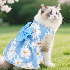 Robe choyaxo pour chien en style veste florale, été.