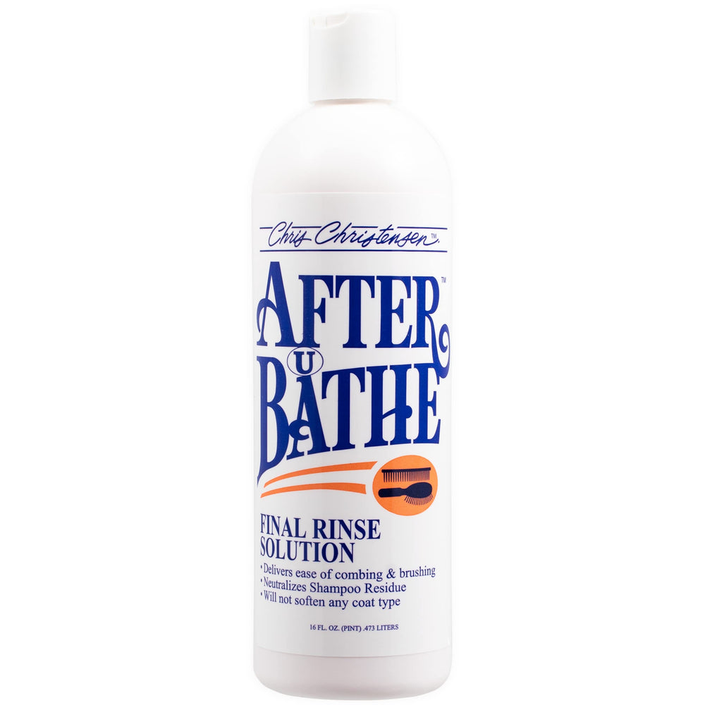 Chris Christensen After U Bathe: rinçage final pour démêlage facilité et séchage rapide.