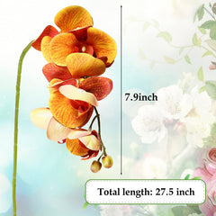 Décoration terrarium Chuangdi phalaenopsis violette, aspect réaliste et vibrant.