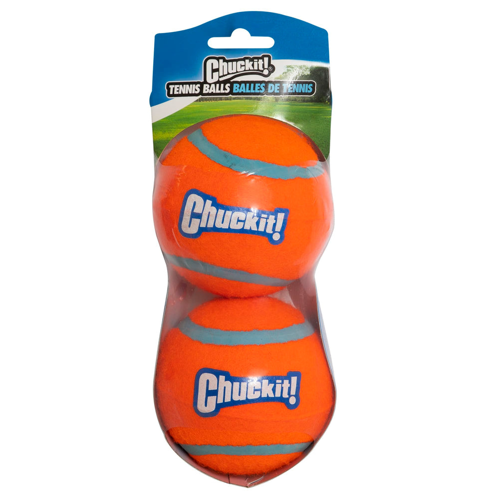 Chuckit! balle tennis chien XL – cœur caoutchouc robuste pour un ramassage en douceur