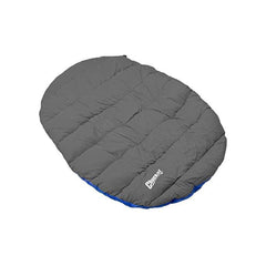 Chuckit! coussin de voyage bleu pour chien et confort portable.