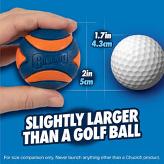 Chuckit! Fetch Medley balle lumineuse Max Glow, parfaite pour les jeux nocturnes.