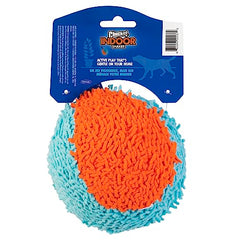 Chuckit! Indoor Fetch Shaker, tissu chenille doux, sensation agréable lors du jeu.