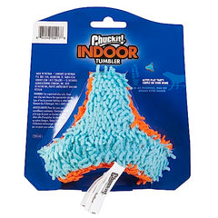 Jouet Chuckit couleur orange et bleu pour sessions de jeu en intérieur.