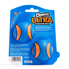 Chuckit! Ultra Squeaker balle flottante, parfaite pour les jeux aquatiques.
