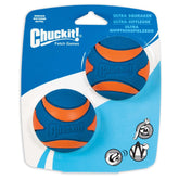 Chuckit! Ultra Squeaker Ball montre durabilité et textures stimulantes pour le jeu actif.