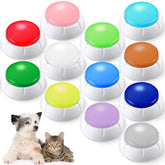 Boutons de communication Chumia pour chiens, douze couleurs vivantes attirant l'attention pour l’apprentissage.