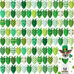 Bandanas Chunful pour chien Saint-Patrick, motifs multicolores pour fête festive.