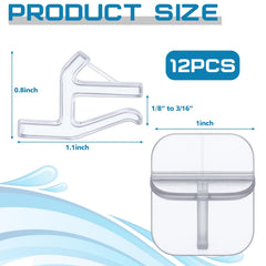 Les clips Chunful pour couvercle rimless assurent ajustement sûr 3-5 mm.
