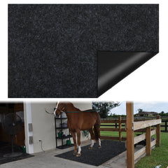 Tapis CIEOVO 4x6 pieds pour box pour chevaux, ensemble stable et confortable.