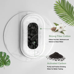 Cirfifth filtre-éponges, entretien rapide pour eau propre et saine du chat.