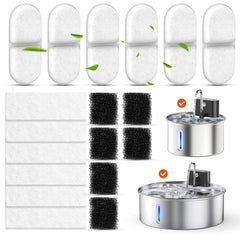 CityFlee filtre-fontaine-chat-18-pieces offre une eau plus fraîche grâce au carbone et coton.