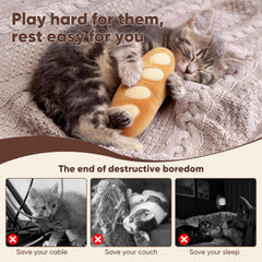 Jouet chat CiyvoLyeen croissant : énergie et amusement au quotidien.