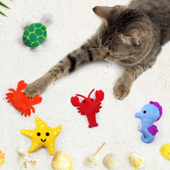 Jouet étoile de mer CiyvoLyeen pour chat, favorise l'exercice ludique.