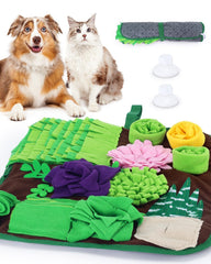Tapis de reniflage CiyvoLyeen avec plante succulente pour chien, stimulation olfactive.