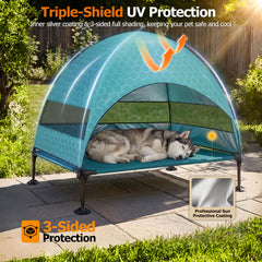 CJYMMFAN canopee impermeable et UV, offre une ombre durable.