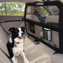 CJYMMFAN Barrière chien siège arrière assure sécurité et vue sans angles morts.