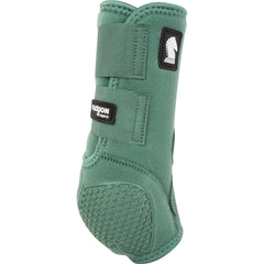 Système de soutien jarret Classic Equine Flexion, vert sapin, protection lors des mouvements rapides.