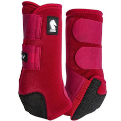 Legacy2 Classic Equine bottes avant cramoisi pour un soutien durable lors des entraînements.