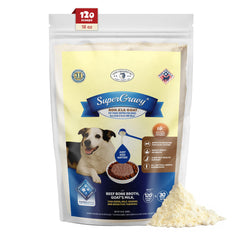 Bon A La Goat SuperGravy dans une bouteille, hydratation pratique pour chien