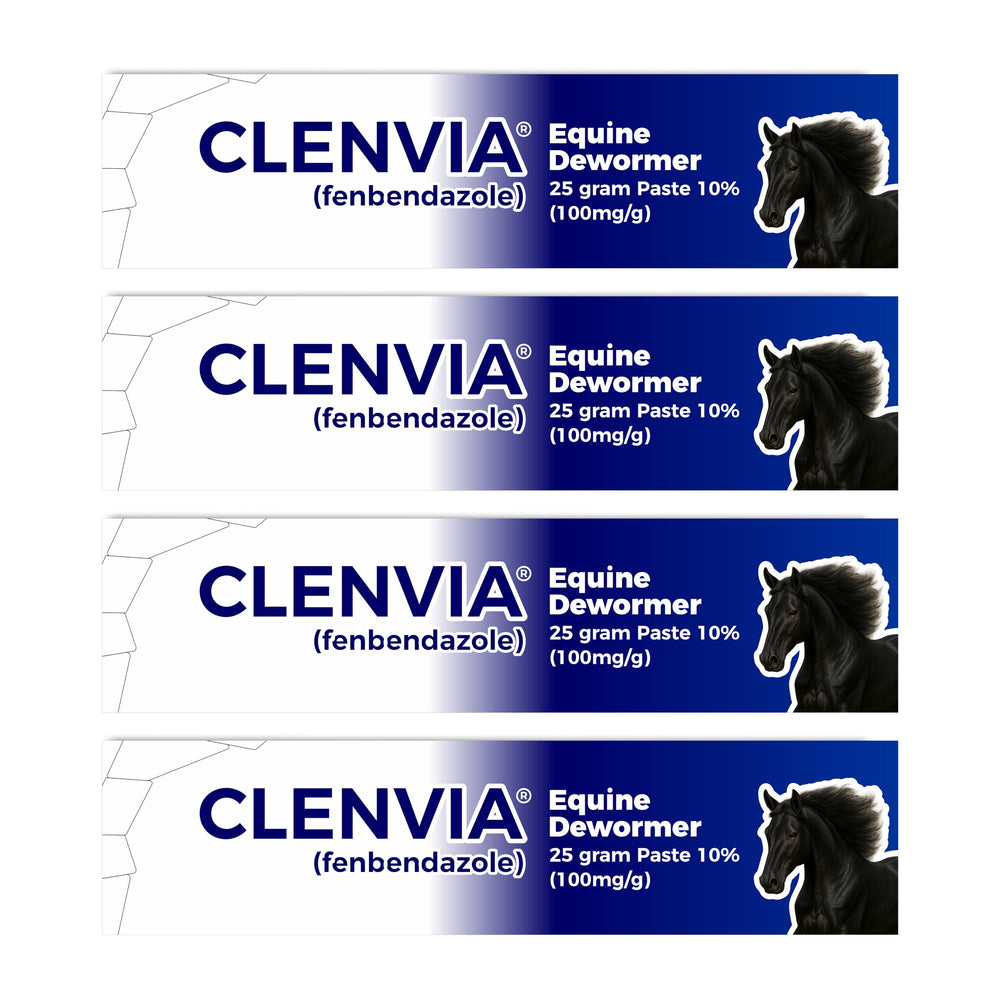 CLENVIA Pâte Cheval 10% – emballage et marquages de dosage visibles