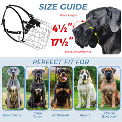 CleverTail Muzzle XXL facilite la respiration et l'hydratation pendant les visites vétérinaires.