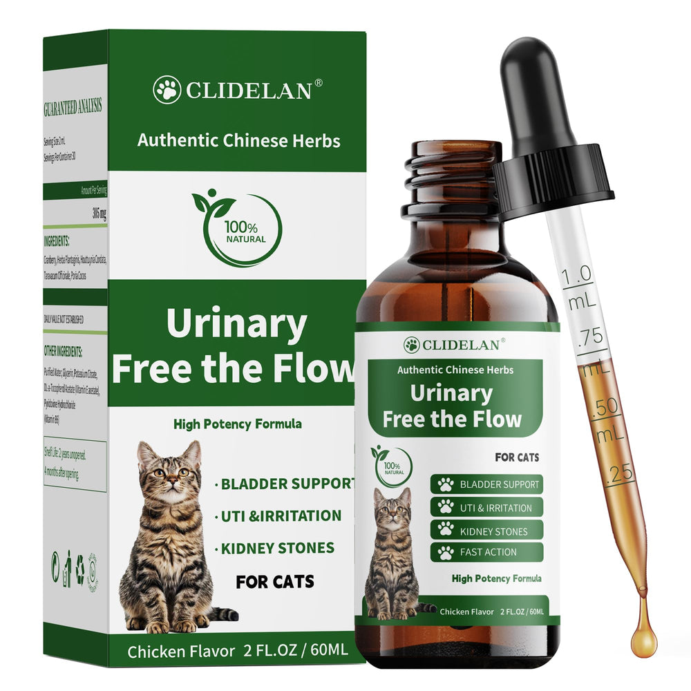 Clidelan Bouteille Traitement Chat Urinaire: pratique et facile à ajouter à l’alimentation.