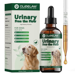 Clidelan Dissolvant Pierres – flacon pour chiens aidant à maintenir un flux urinaire fluide.