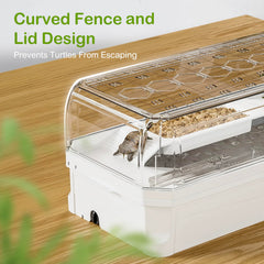 Clioran kit tortue avec système de filtration pour eau propre et claire.