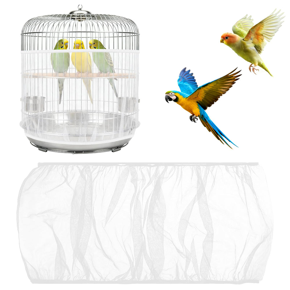 Clofiak couverture de cage pour oiseaux, circonférence 40-68 pouces, fixation sûre.