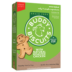 Buddy Biscuits Cloud Star, boîte 14 oz, friandises croquantes sans céréales pour chiens de toutes tailles.