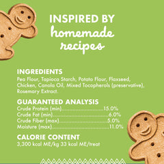 Buddy Biscuits Cloud Star, ingrédients simples et goût de poulet rôti rassurant.