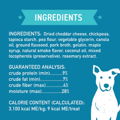 Cloud Star Wag More Bark Less, ingrédients simples: cheddar et graines de lin.