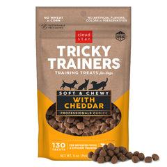 Cloud Star Tricky Trainers paquets cheddar 5oz, récompense idéale pour l'entraînement.