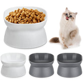 Gamme Clysee: gamelle chat inclinée blanche pour un repas plus naturel.