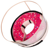 Cneo collier cone inflable pour chien, forme beignet, confort après chirurgie.