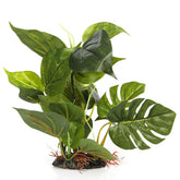 CNZ Plante plastique verte pour aquarium, décor réaliste et abri pour poissons.
