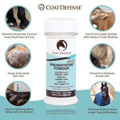 COAT DEFENSE traitement peau sans eau apaise irritations et démangeaisons.