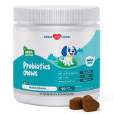 Coco et Luna Probiotiques Chiens – bouteille: soutien digestion et équilibre intestinal.