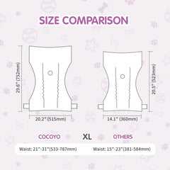 COCOYO couches confort-fit sécurisée avec fermetures ajustables