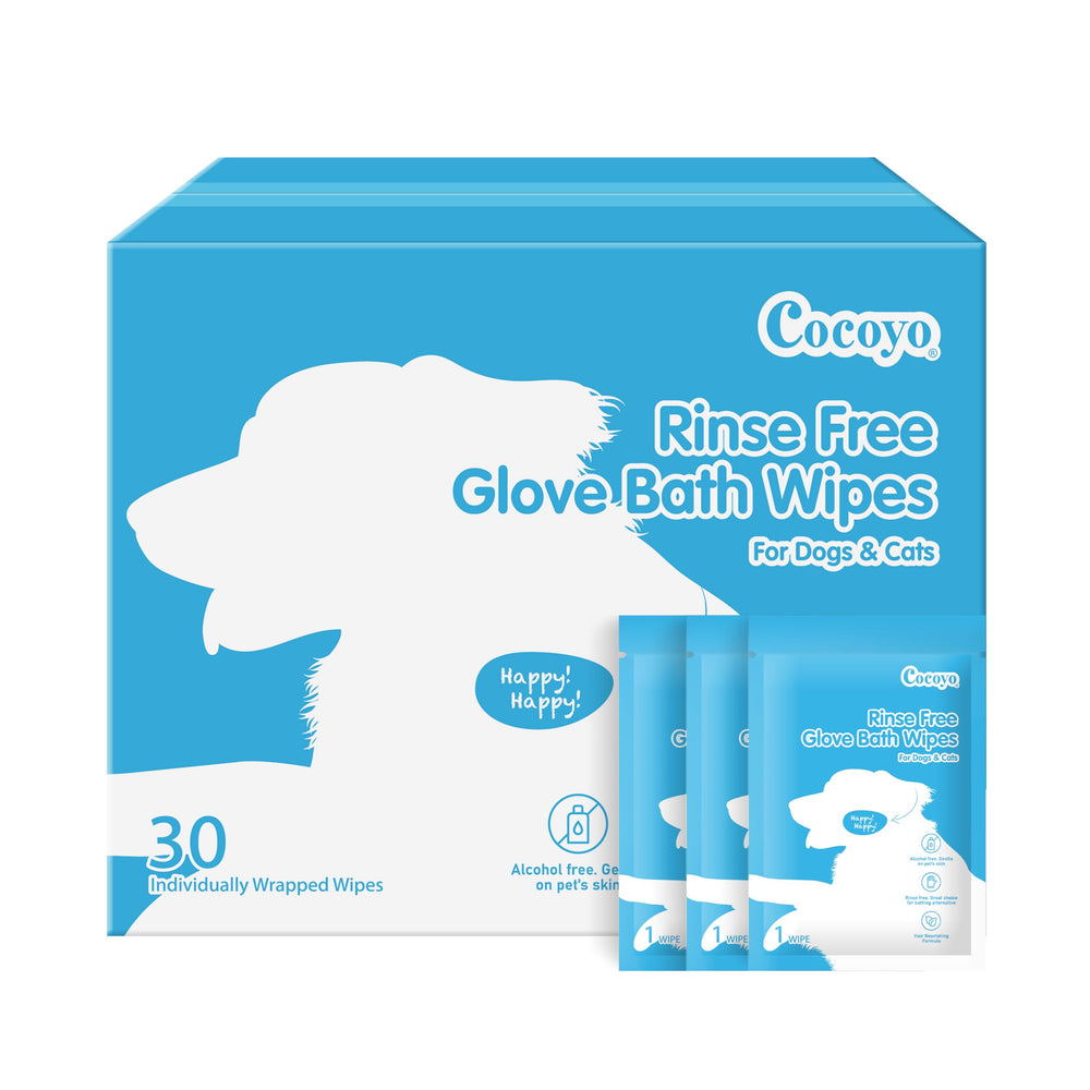COCOYO lingettes-gants déodorent le pelage après promenade, parfum pin montagne.