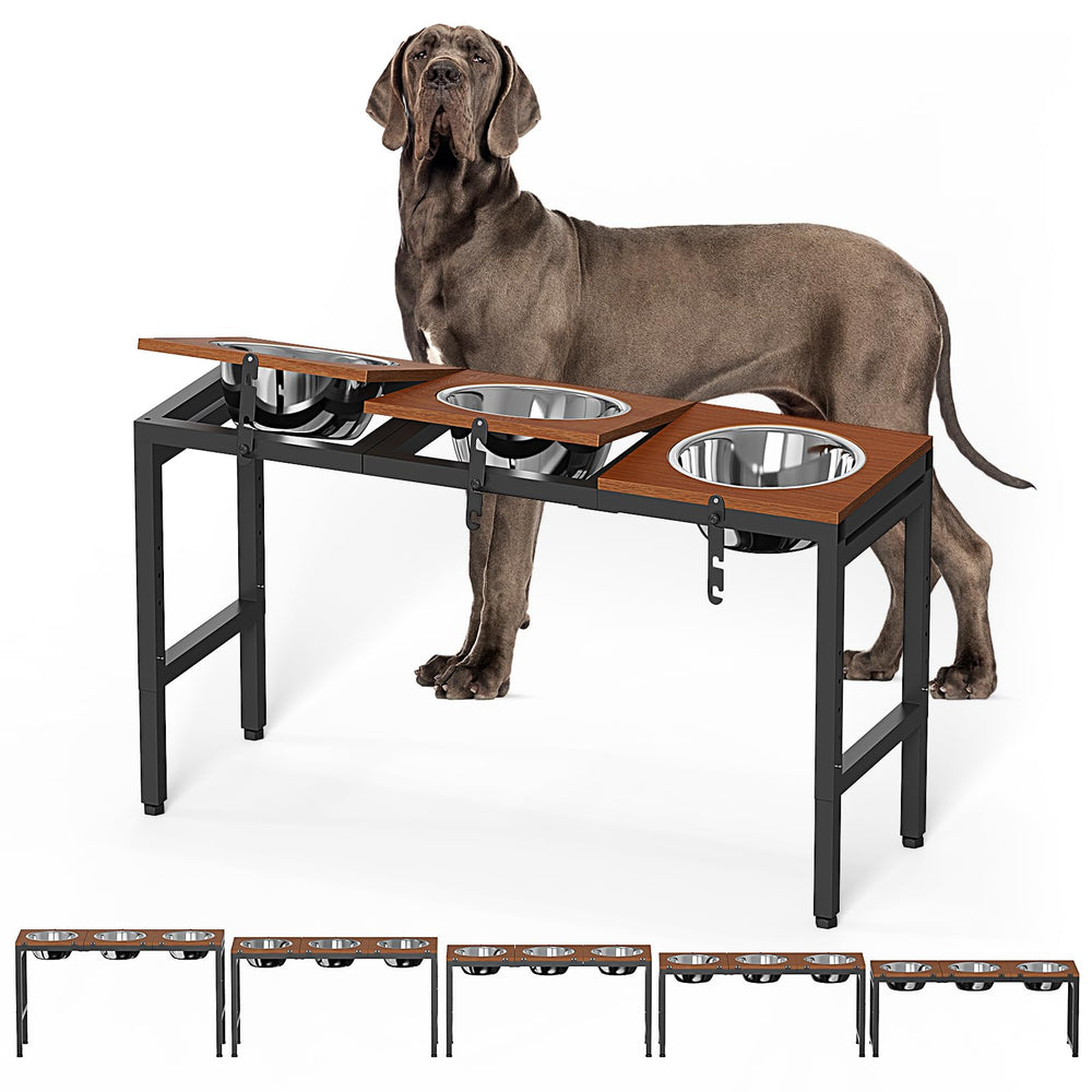 Support élevant Colewin pour chien de grande race, favorisant une posture pendant le repas.