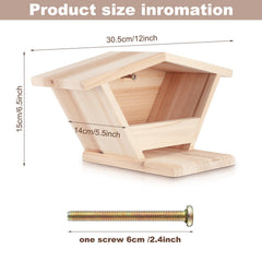 Colingmill boîte-nid colombe-cedre-montage-simple: installation rapide sur balcon ou mur.