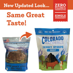 Colorado Naturals sans additifs ni conservateurs, friandise simple et pure pour vos rations quotidiennes.