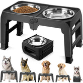 COMESOON bols inox 10 pouces, robustes et faciles à nettoyer pour grands chiens.
