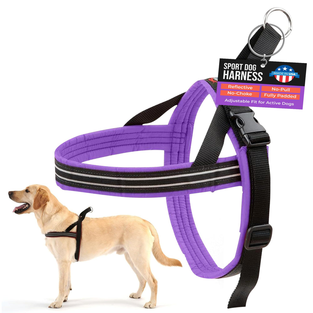 Le harnais ComfortFlex Sport, anti-choc, protège le cou lors des promenades.