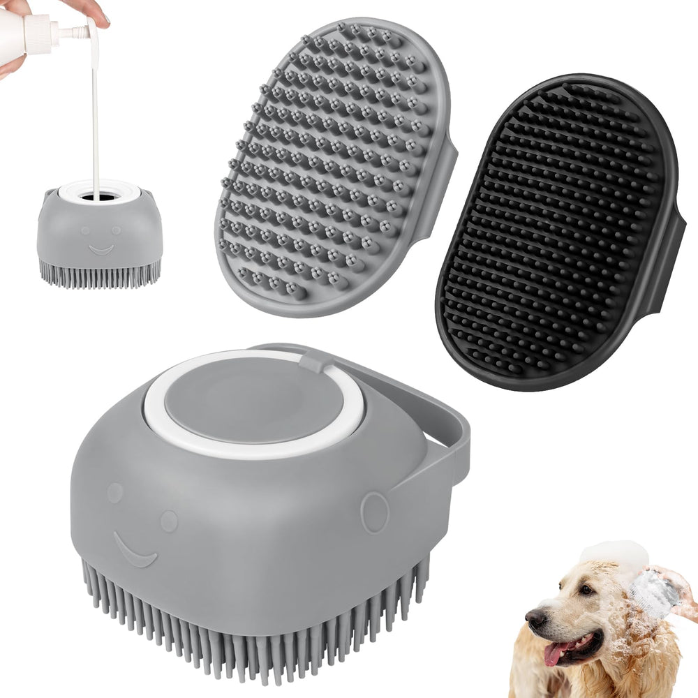 Ensemble Comotech de brosses bain chien, douceur et efficacité.