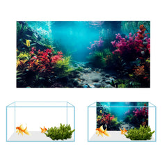COMSUN fond d'aquarium, polyester durable et installation légère.