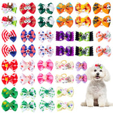 COMSUN noeud-chien Noel: accessoire festifpour photos et balades hivernales.